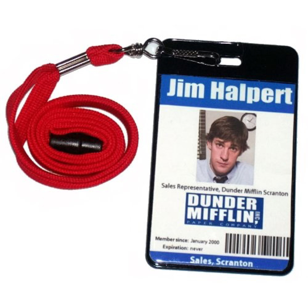 Jim Halpert Costume - The Office - Jim Halpert ID Badge
