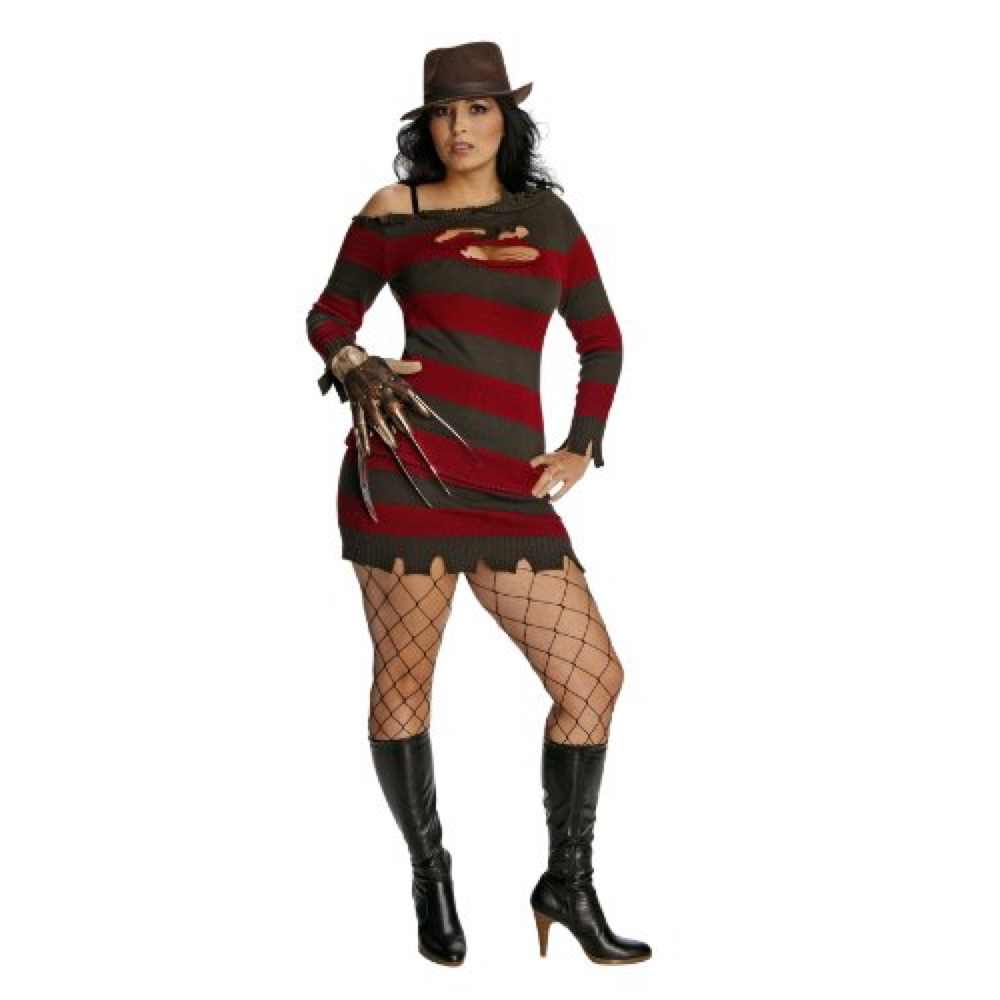 Sexy Freddy Krueger Costume for Women - Sexy Freddy Krueger Jumper Dress