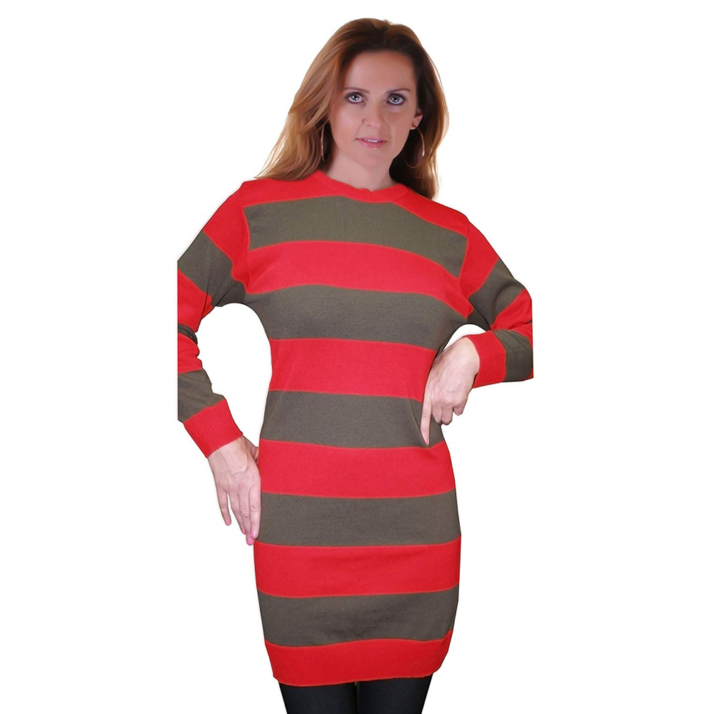 Sexy Freddy Krueger Costume for Women - Sexy Freddy Krueger Jumper Dress