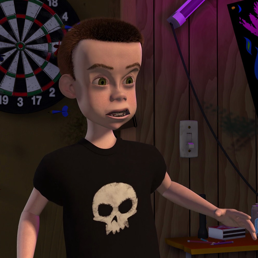 Sid Costume - Toy Story Costume - Sid Skull T-Shirt.