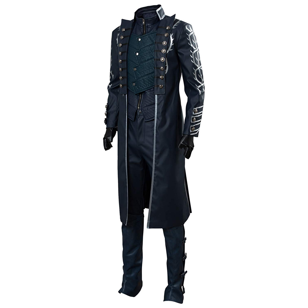 Vergil Costume - Devil May Cry 5 Fancy Dress - Vergil Jacket
