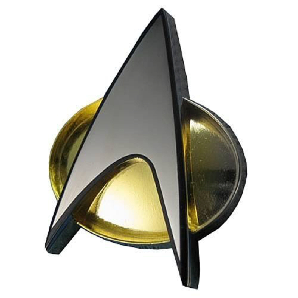 Deanna Troi Costume - Star Trek: The Next Generation Fancy Dress - Deanna Troi Communicator Badge