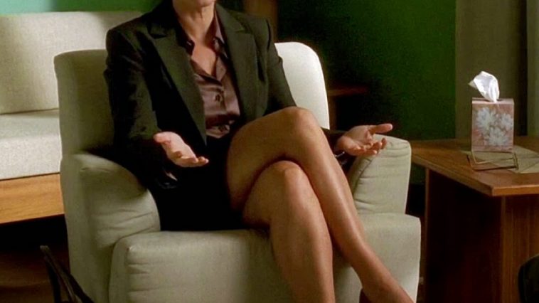 Dr Jennifer Melfi Costume - The Sopranos Fancy Dress - Dr Jennifer Melfi Cosplay - Lorraine Bracco Legs - Lorraine Bracco High Heels - Lorraine Bracco Pantyhose - Lorraine Bracco Stockings