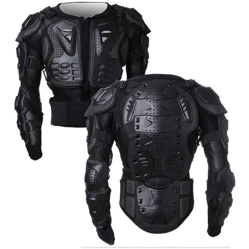 Black Noir Costume - The Boys Fancy Dress - Back Noir Body Armor