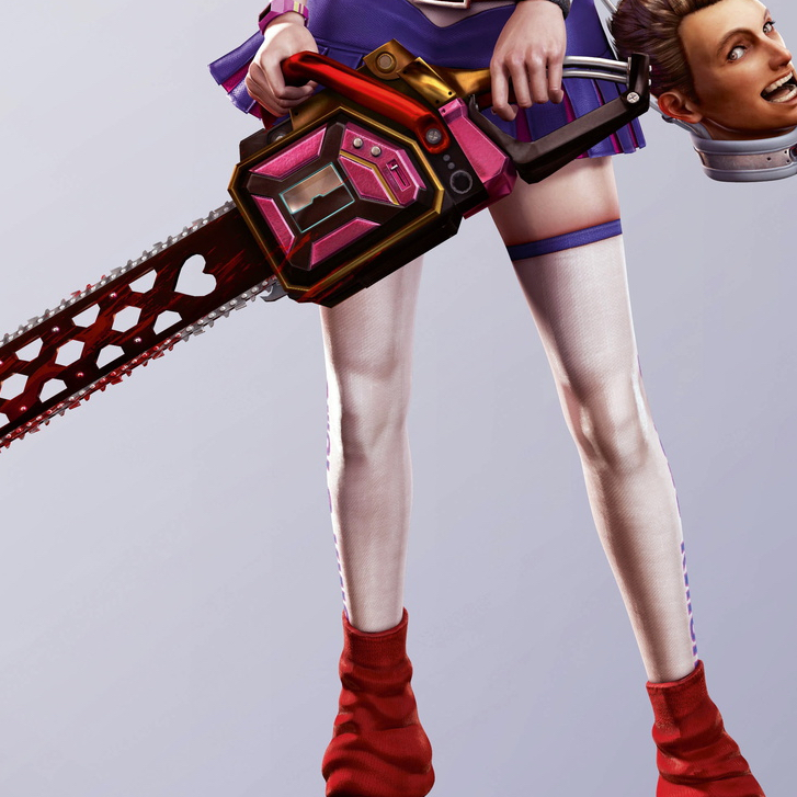 Juliet Starling Costume - Lollipop Chainsaw Fancy Dress - Juliet Starling Stockings