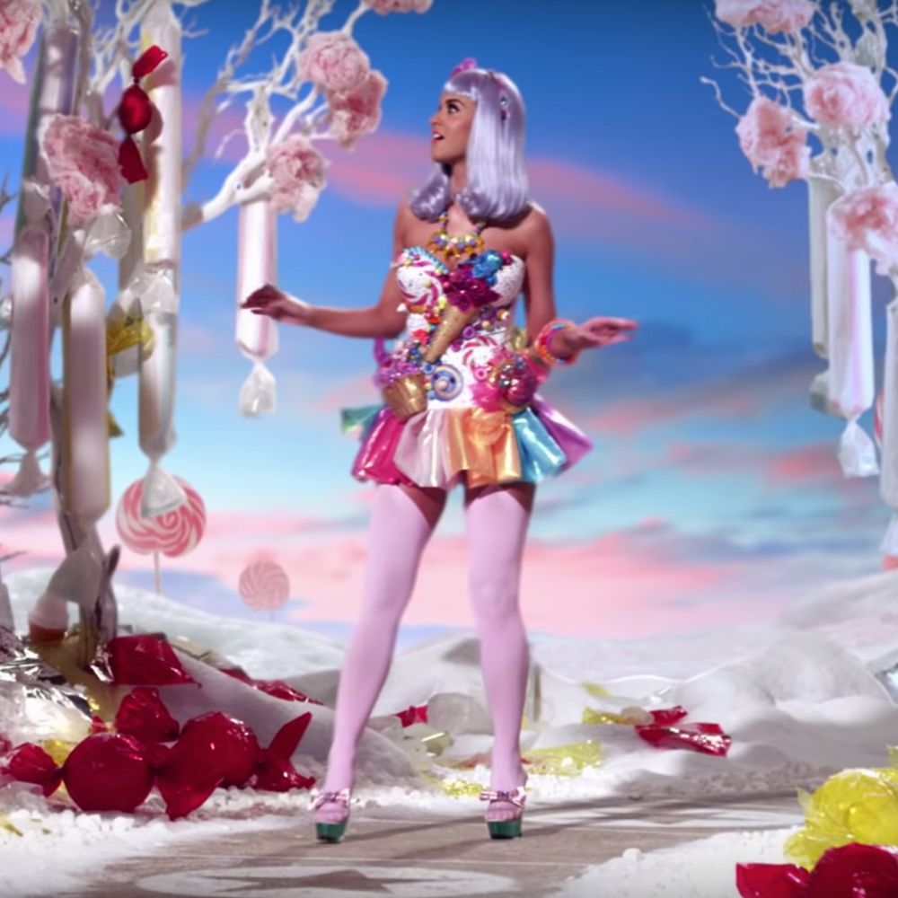Katy Perry California Gurls Costume - Katy Perry Fancy Dress - Katy Perry Garter High Heels