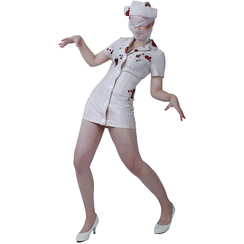 Silent Hill Nurse Costume - Silent Hill Fancy Dress - Silent Hill Complete Costume