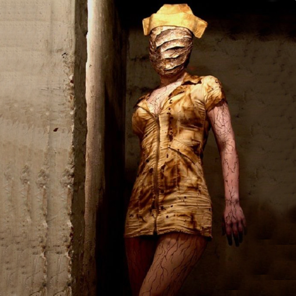 Womens Silent Hill Style Zombie Nurse Adult Fancy Dress Halloween Party Costume 