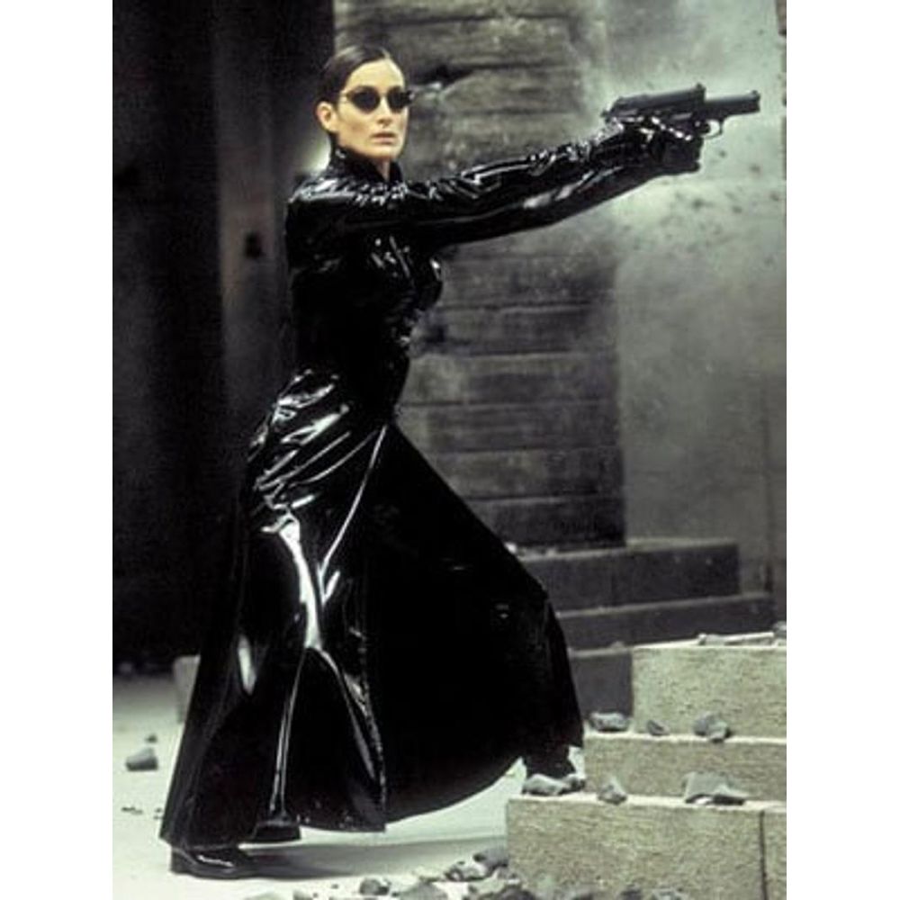 Trinity Costume - The Matrix Fancy Dress - Trinity Gloves