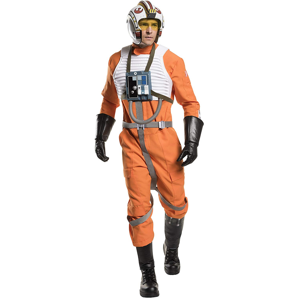 X-Wing Pilot Costume - Star Wars Fancy Dress - X-Wing Pilot Complete Costume
