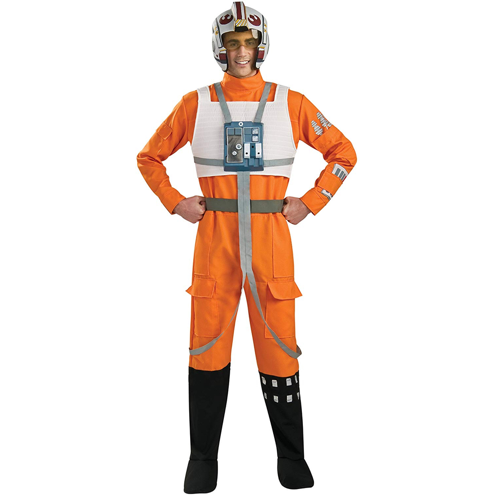 X-Wing Pilot Costume - Star Wars Fancy Dress - X-Wing Pilot Complete Costume