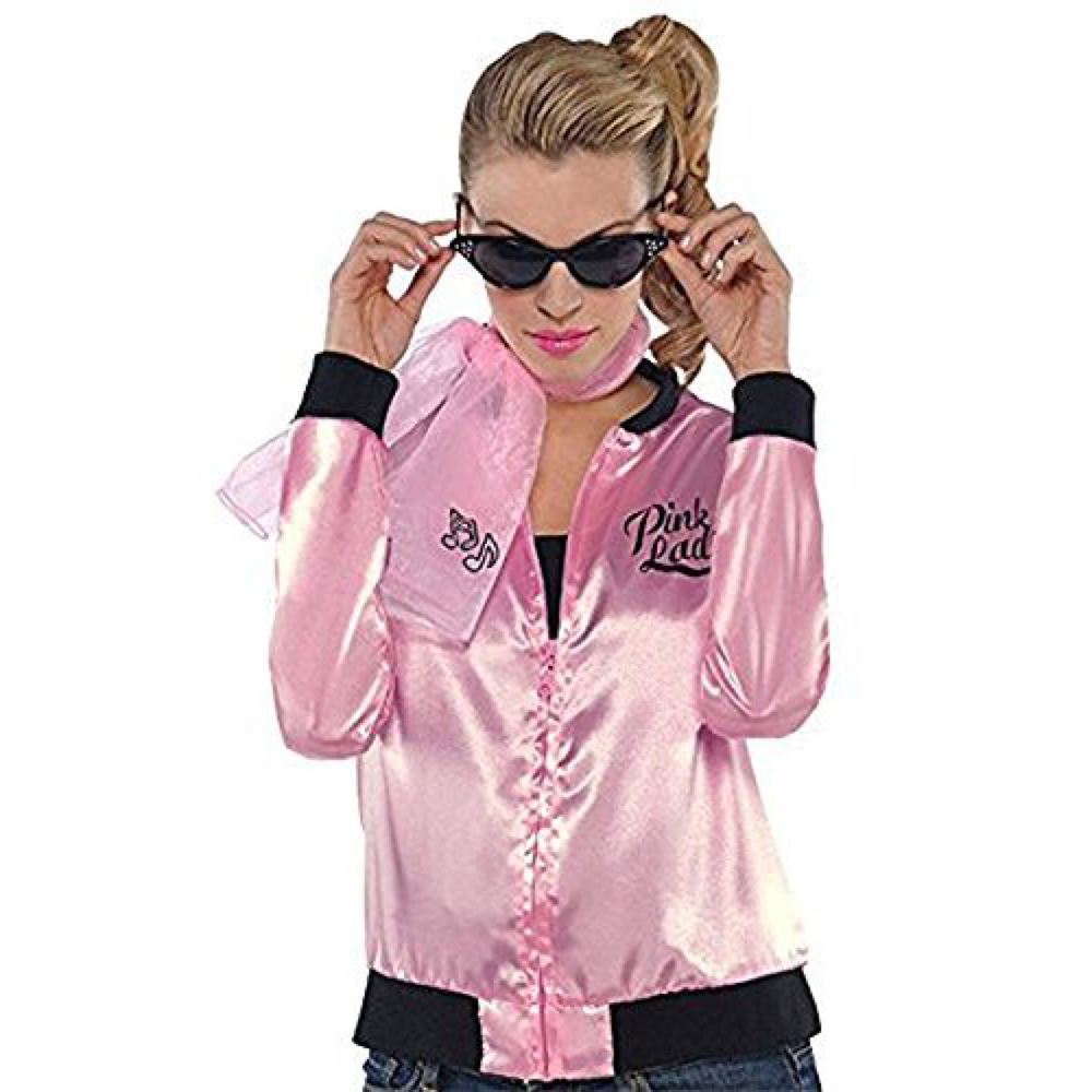 Pink Ladies Costume - Grease Fancy Dress - Pink Ladies Jacket