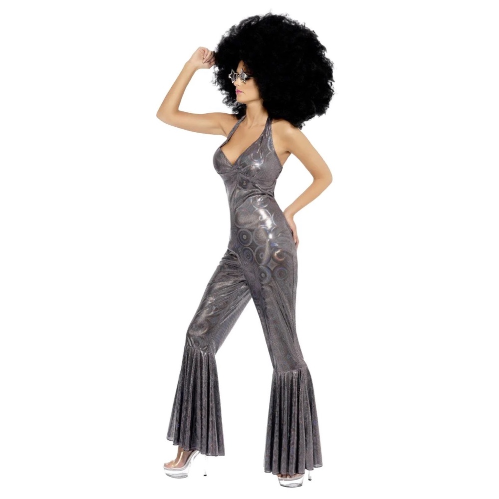 Disco Diva Costume - Fancy Dress - Afro Wig