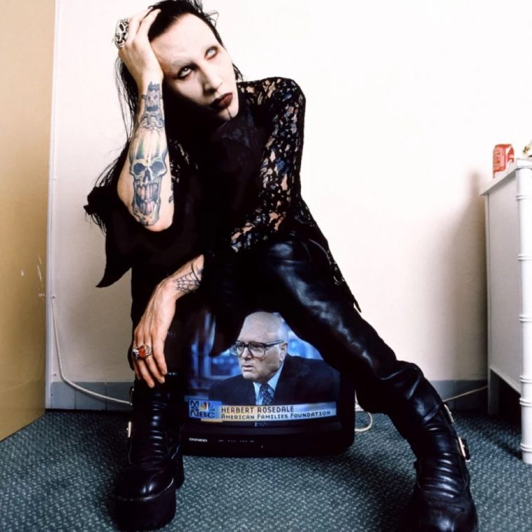 marilyn manson platform boots
