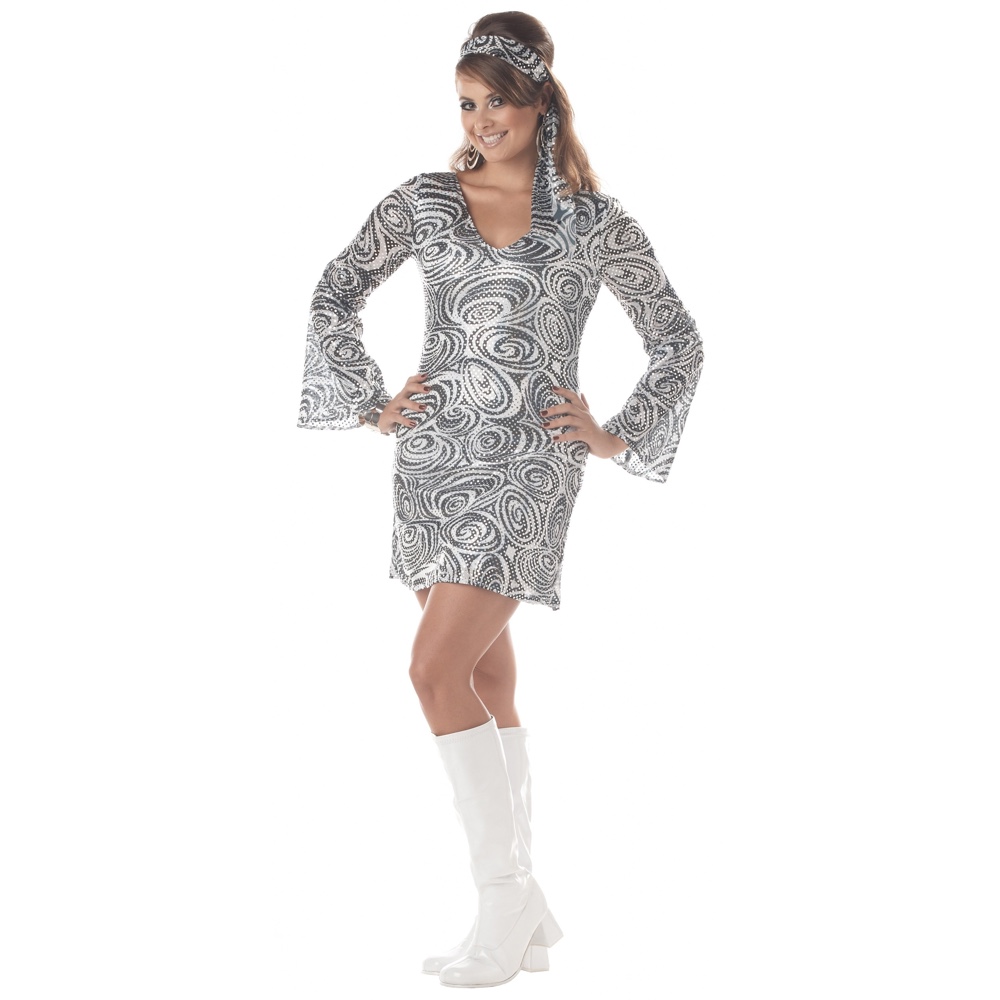 Disco Diva Costume - Fancy Dress - Dress