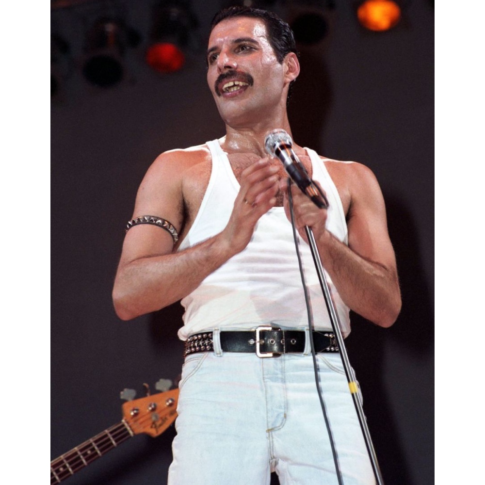 Freddie Mercury - Live Aid Costume - Cosplay - Fancy Dress - Mustache