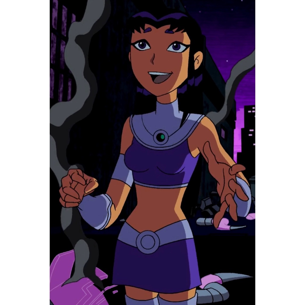 Blackfire Costume - Teen Titans Fancy Dress - Cosplay - Rhinestone Gem
