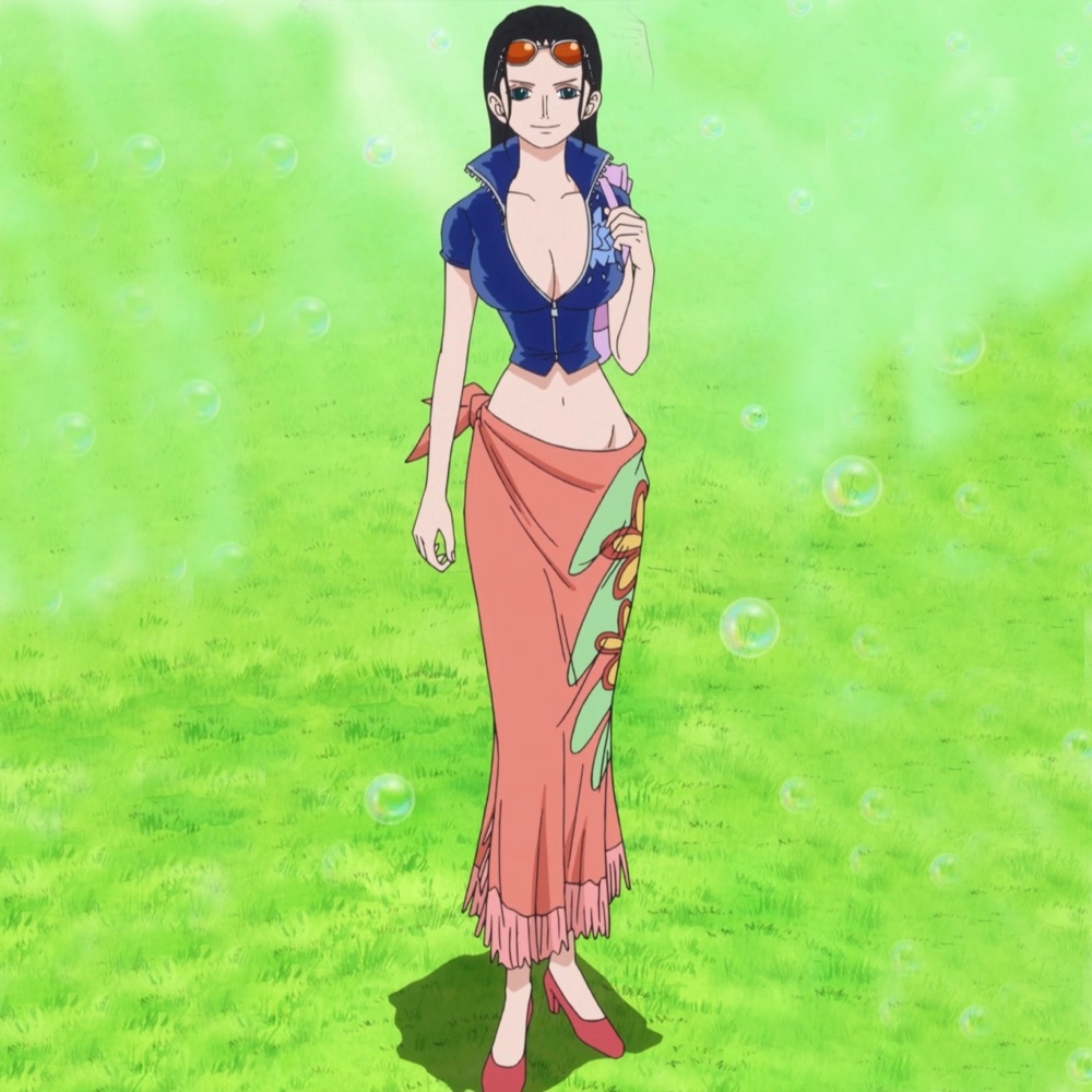 Nico Robin Costume - One Piece Fancy Dress Cosplay - Wrap Around Skirt