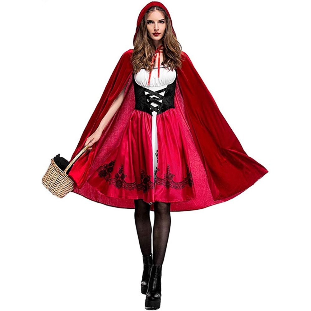 Little Red Riding Hood Costume - Fancy Dress - Cosplay - Sexy Adult Complete Costume