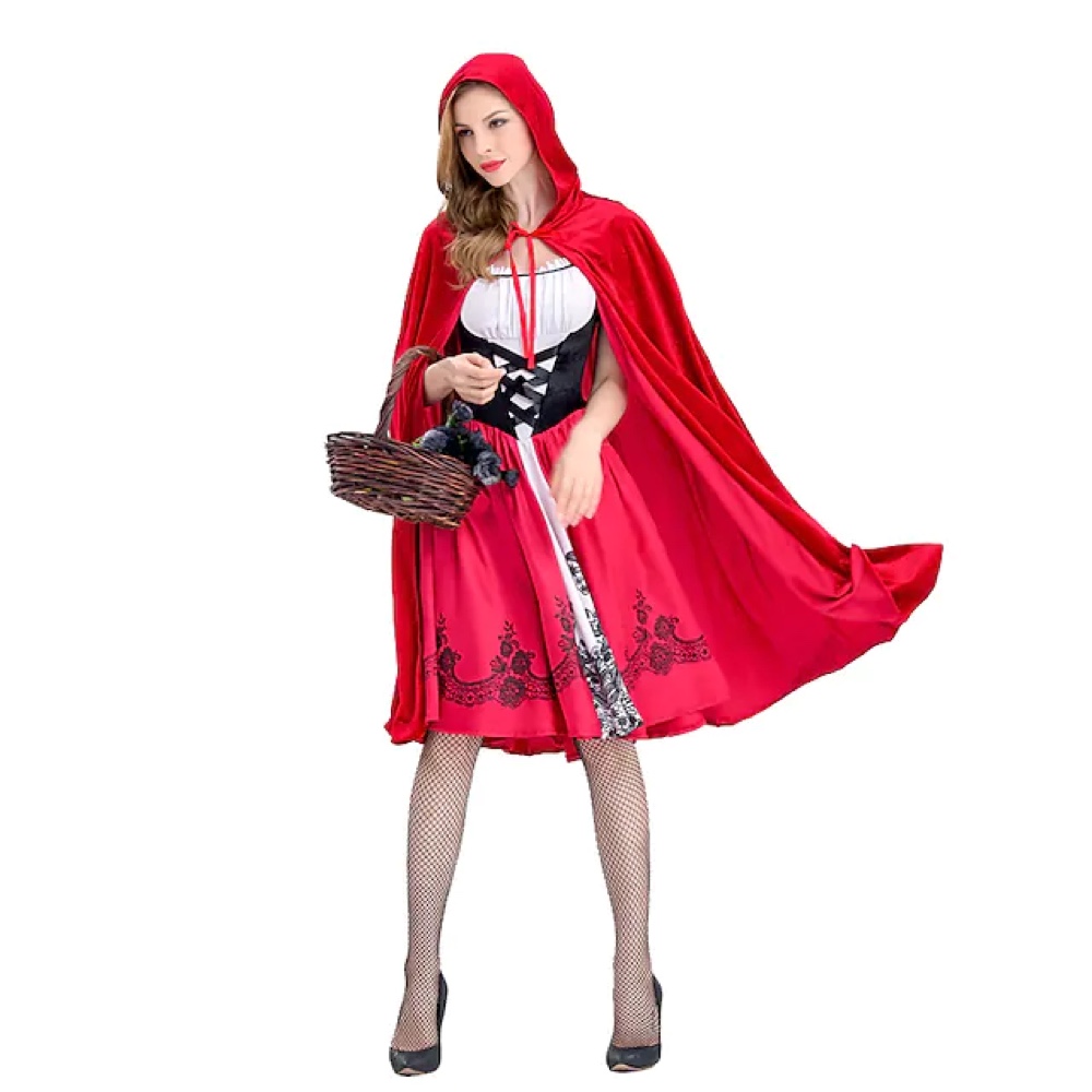 Little Red Riding Hood Costume - Fancy Dress - Cosplay - Basket