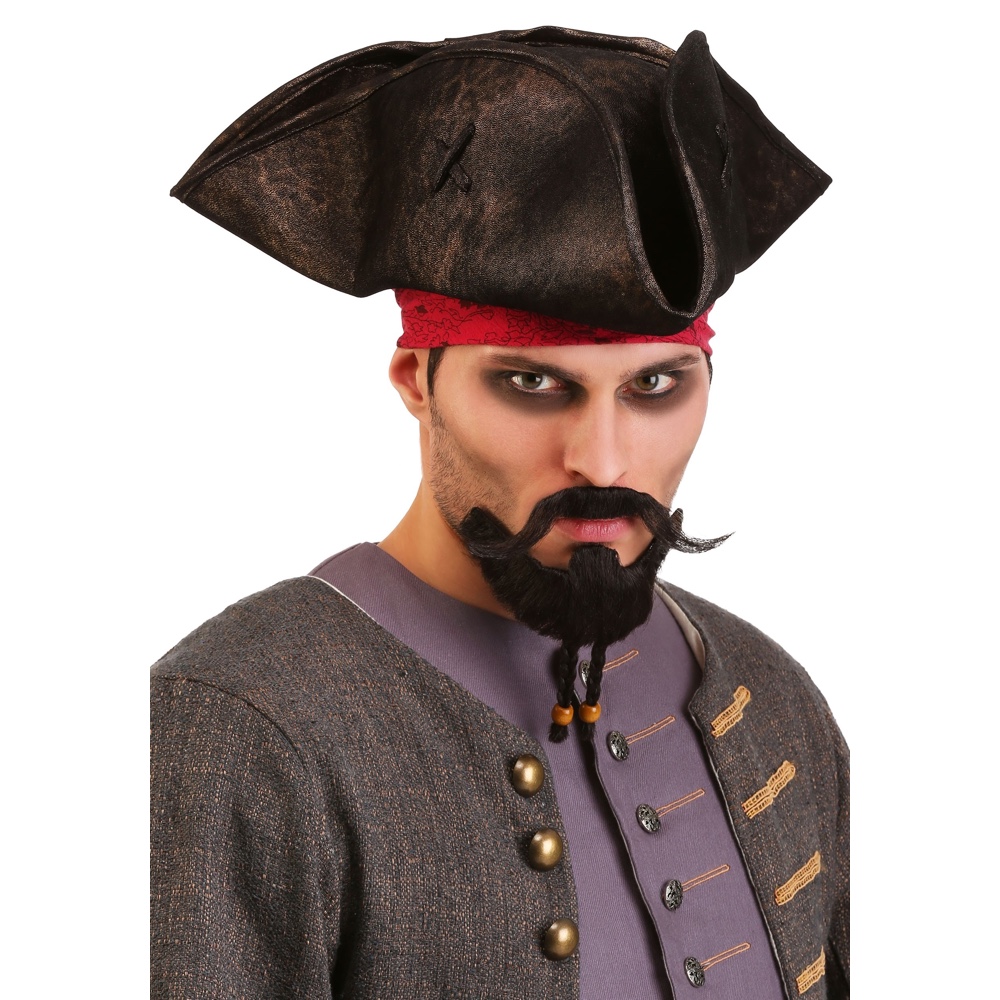 Blackbeard Costume - Fancy Dress - Cosplay - Pirate - Beard