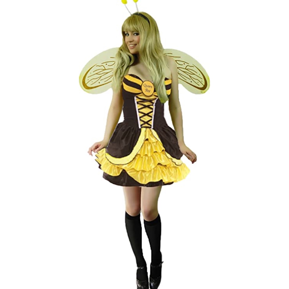 Queen Bee Costume - Fancy Dress - Cosplay - Black Socks