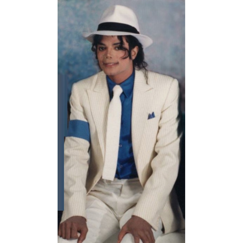 Michael Jackson Smooth Criminal Costume - Fancy Dress - Pop Star - Popstar - Cosplay - Blue Fabric Armband