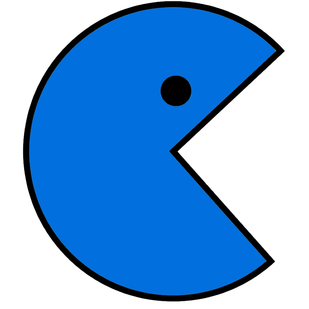 Pac Man Costume - Fancy Dress - Cosplay - Blue Poncho
