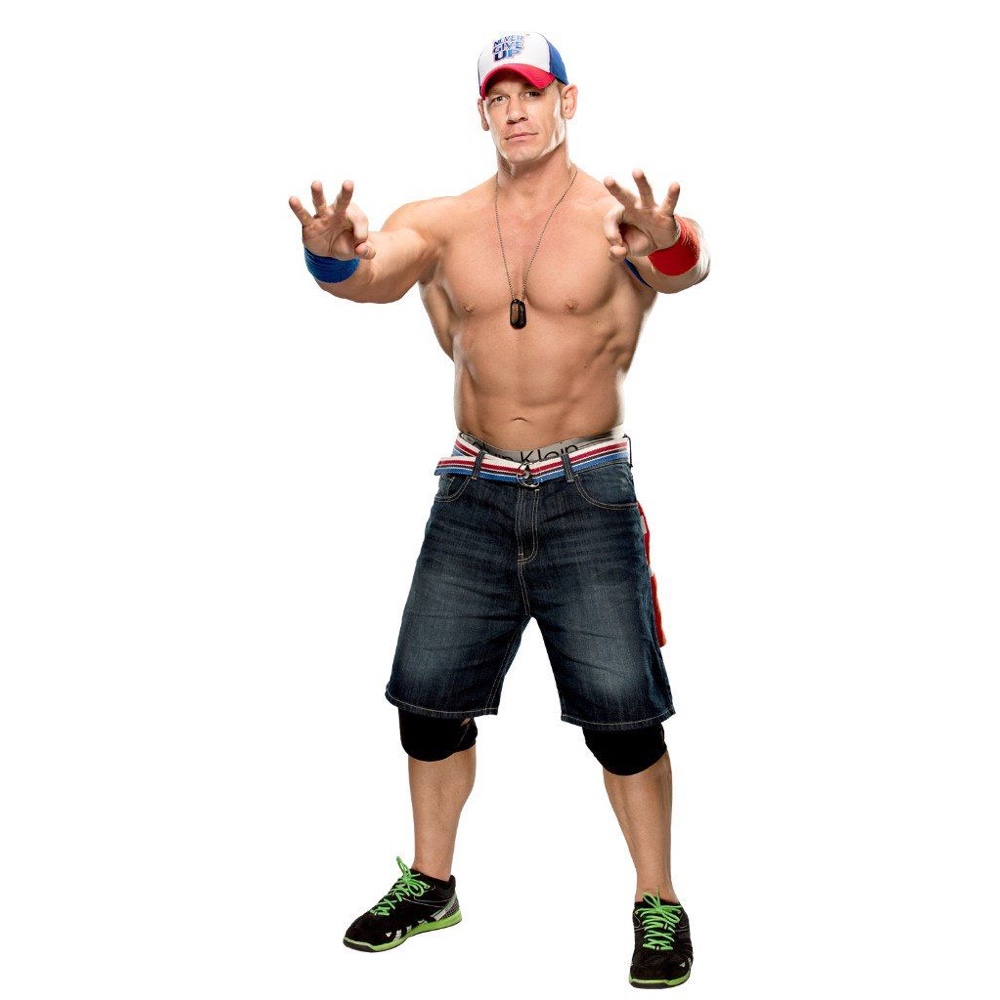 John Cena Costume - Fancy Dress - Wrestling Cosplay - Cap and Arm Bands