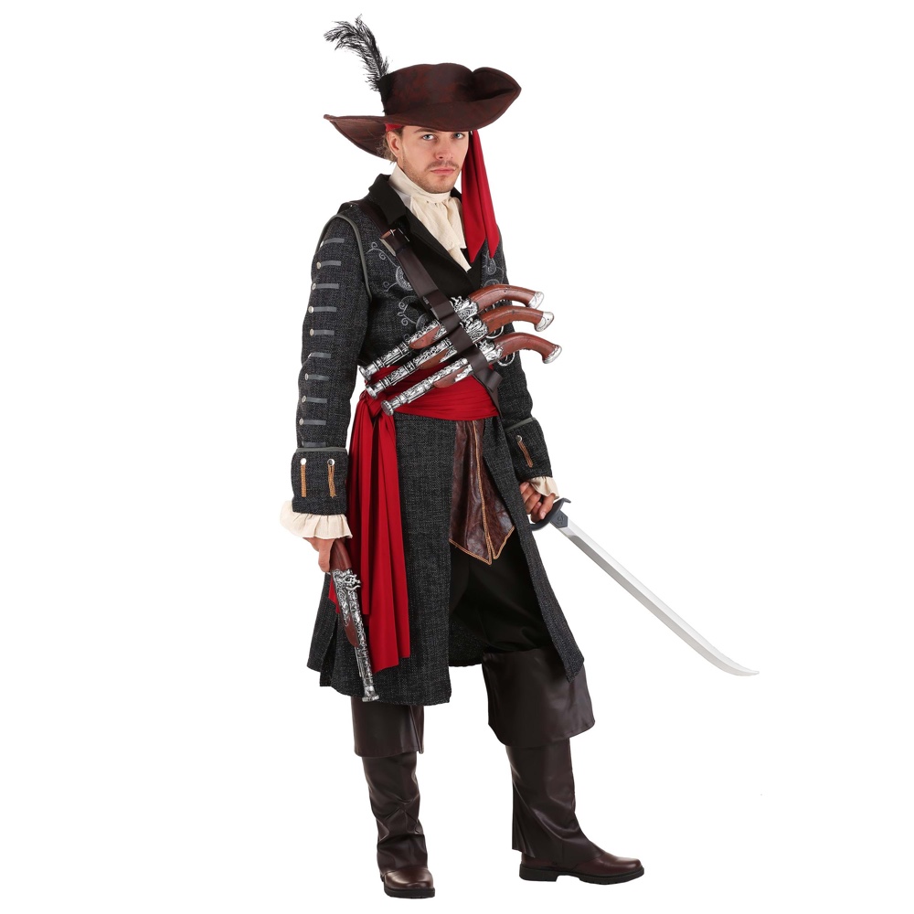Blackbeard Costume - Fancy Dress - Cosplay - Pirate - Complete Costume