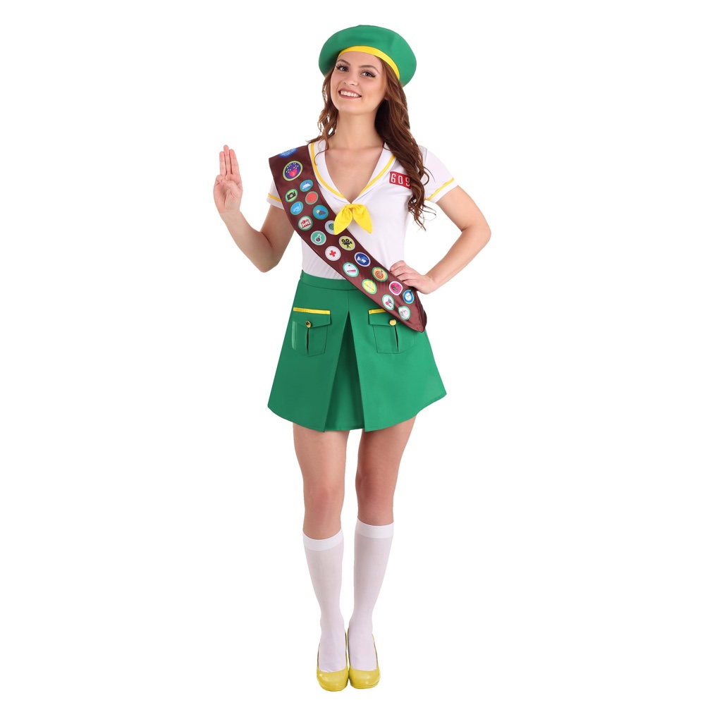 Girl Scout Costume - Fancy Dress - Adult - Kids - Complete Costume