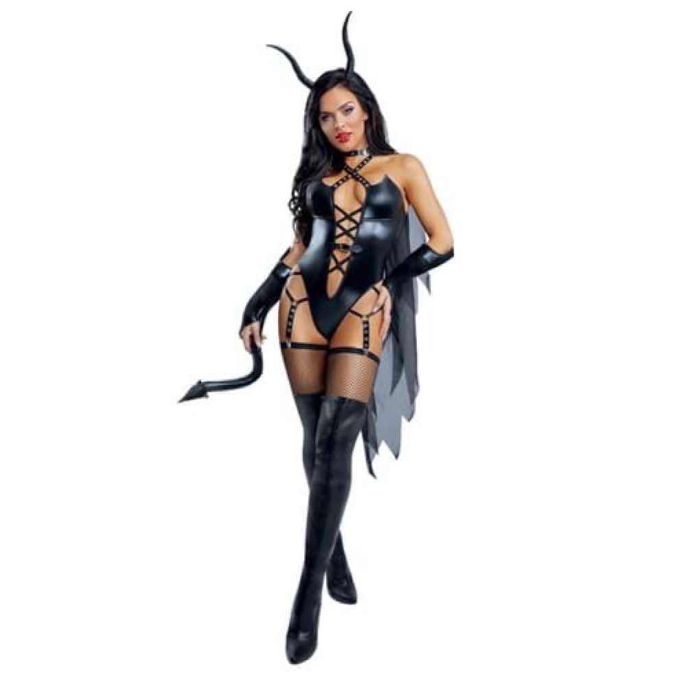 Sexy Seductive Succubus Costume - Fancy Dress - Halloween - Cosplay - Corset