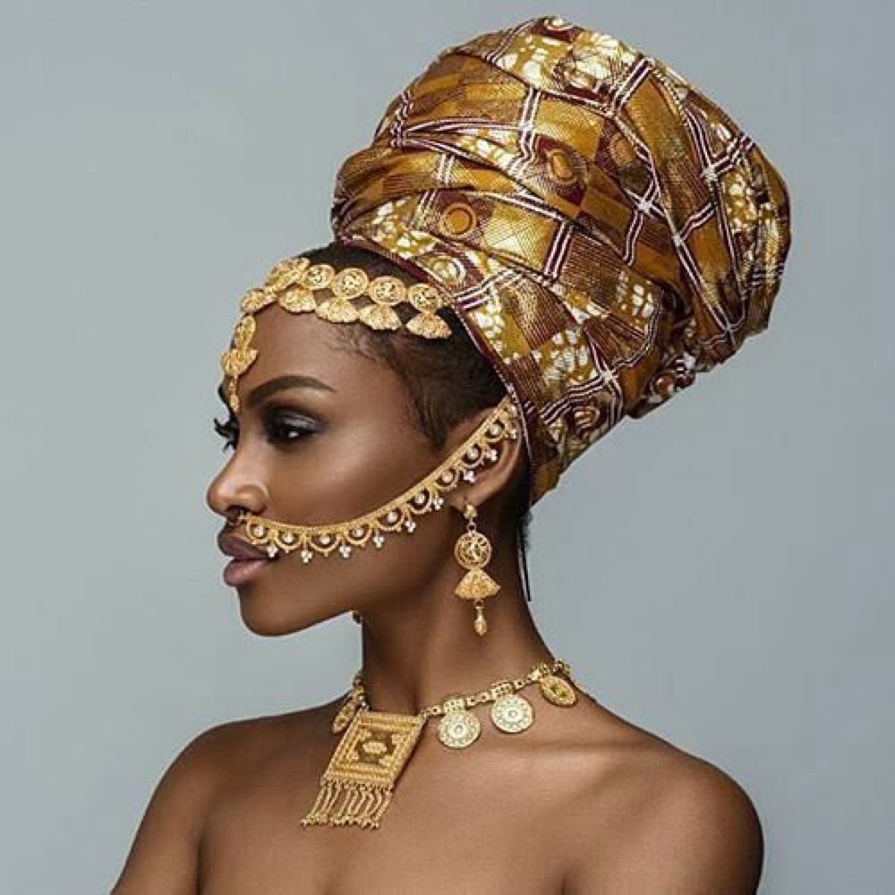 African Queen Costume - Fancy Dress - Crown