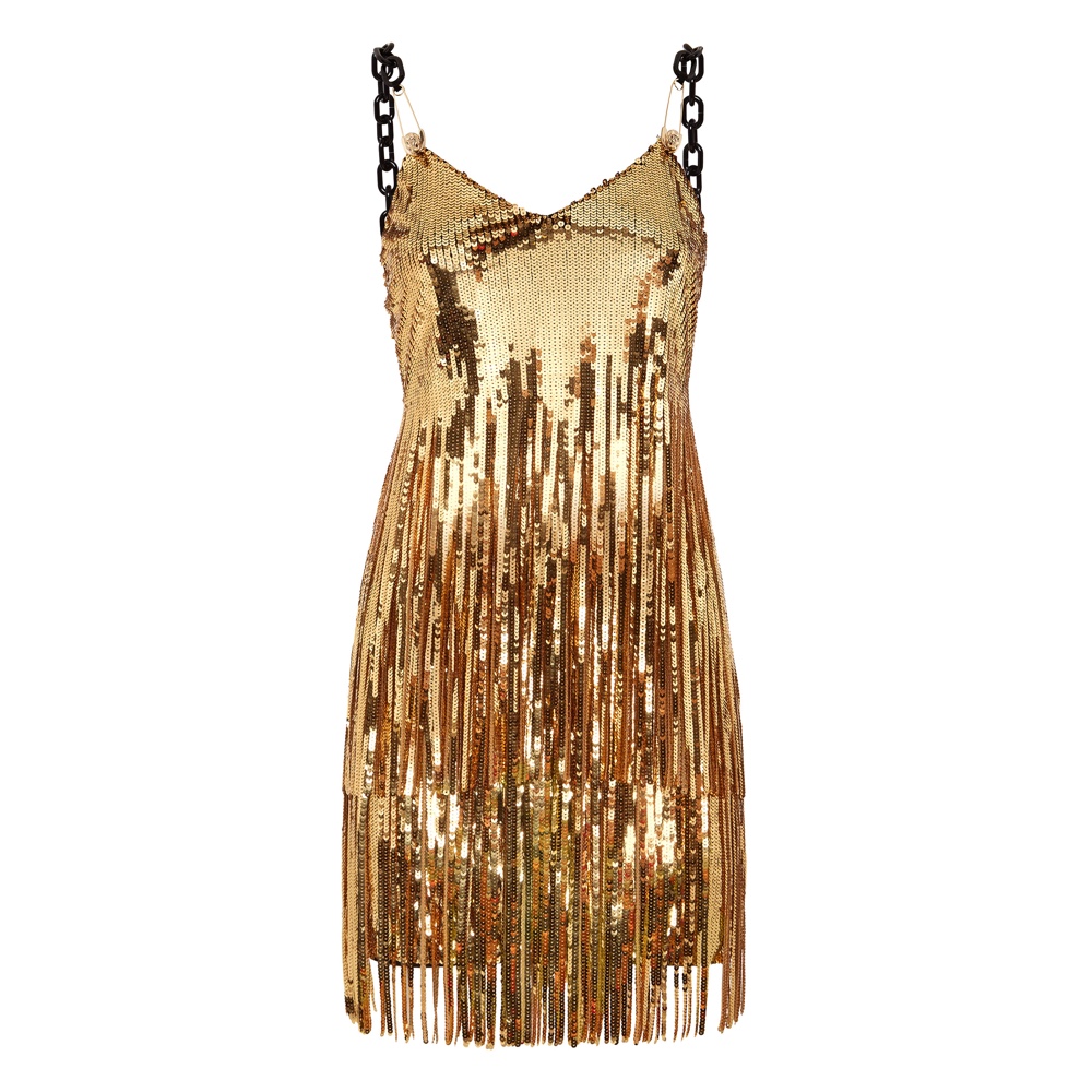 Gold Digger Costume - Fancy Dress - Gold Dress
