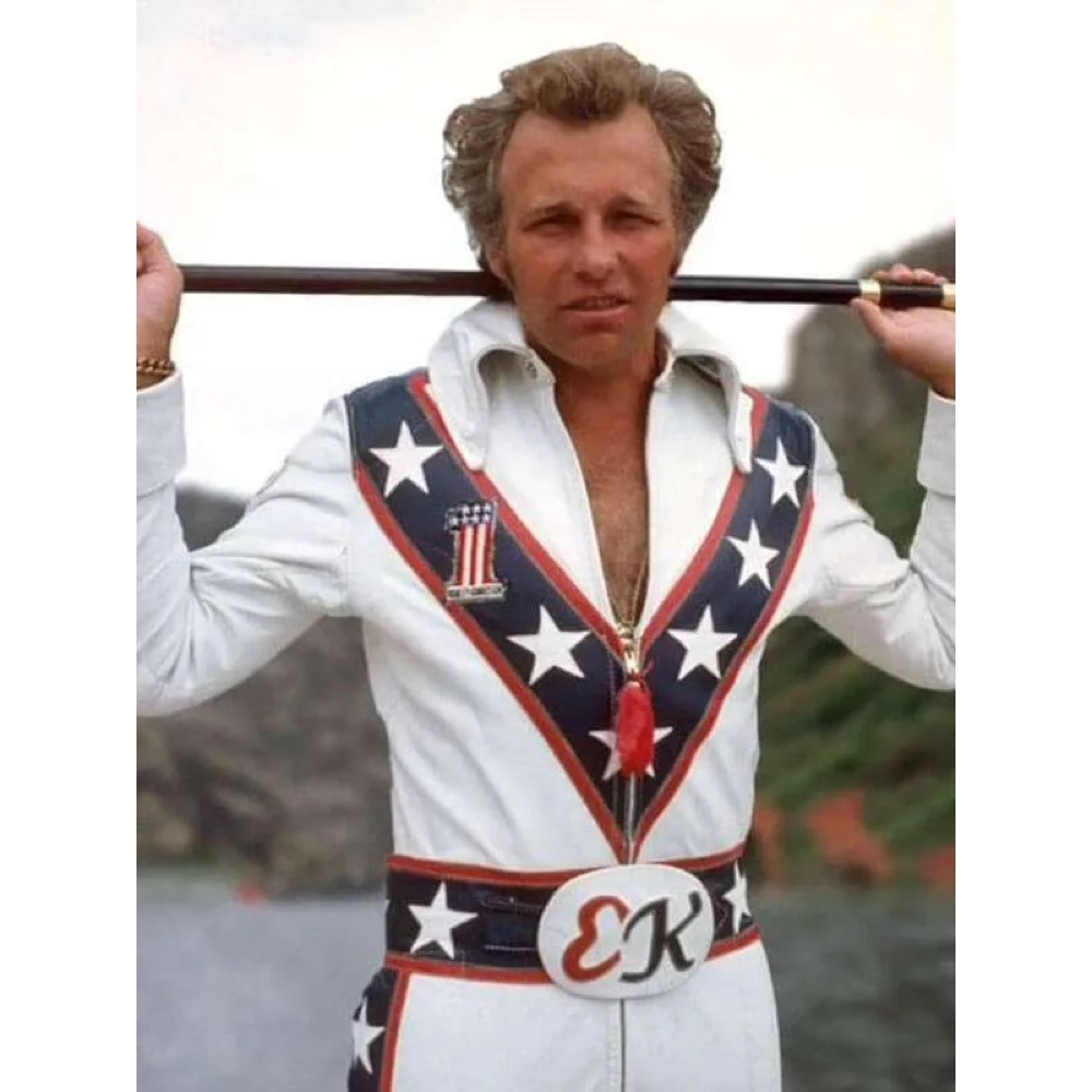 Evel Knievel Costume - Fancy Dress - Cosplay - Red Fabric