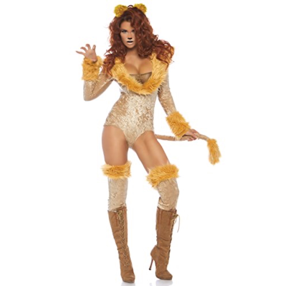 Cowardly Lioness Costume - The Wizard of Oz Fancy Dress - Cosplay - Gloves