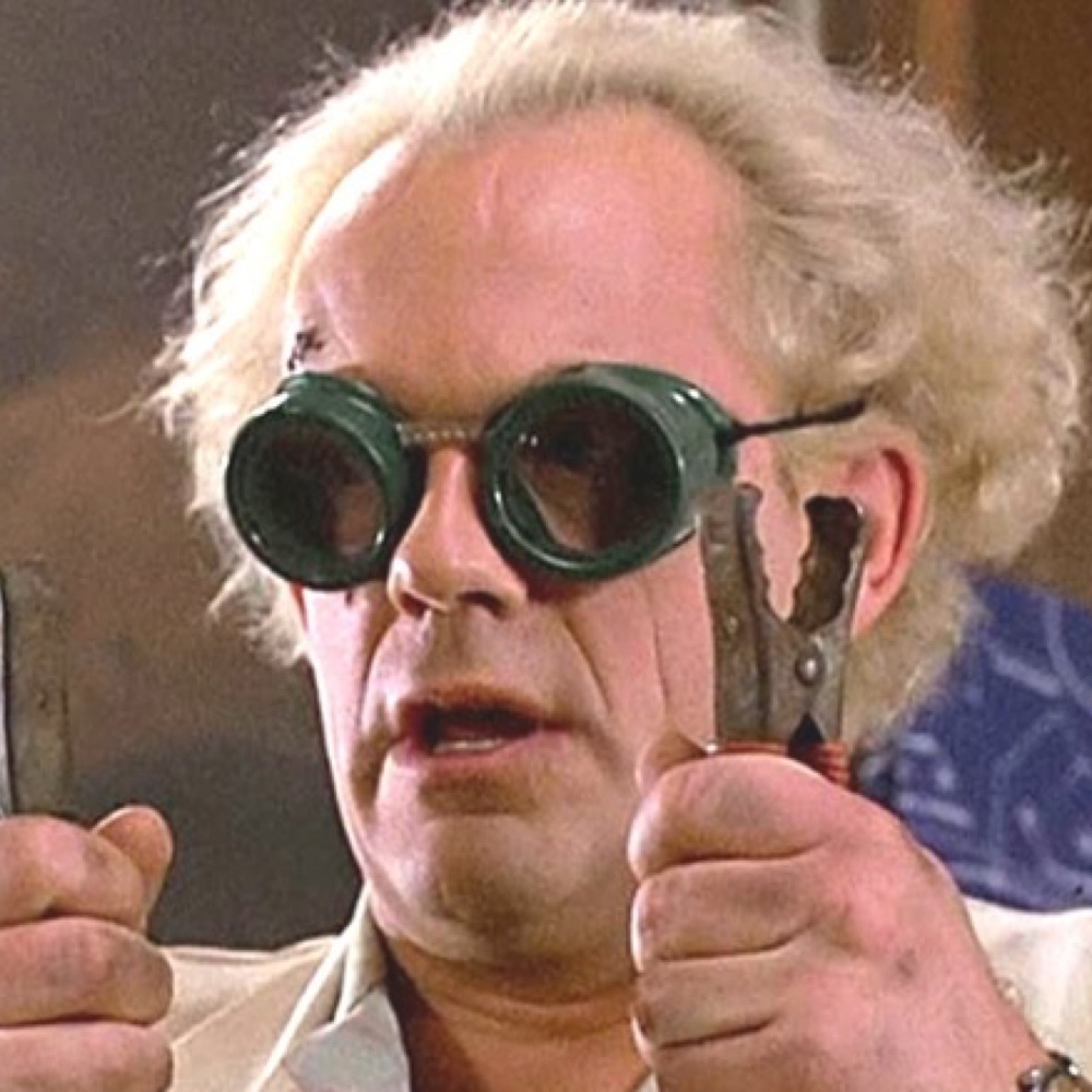 Doc Brown Costume - Back to the Future Fancy Dress - Cosplay - Goggles
