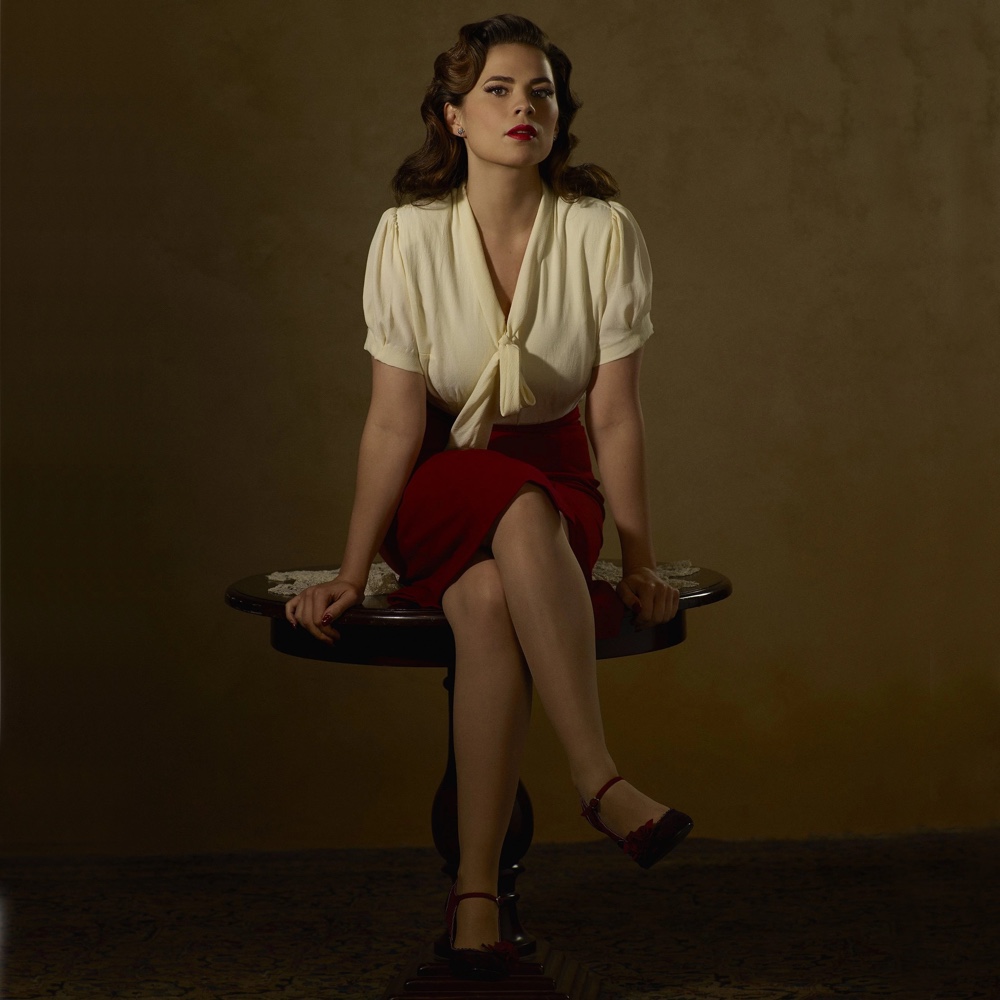 Agent Peggy Carter Costume - Agent Carter Cosplay - Fancy Dress - High Heels - Shoes