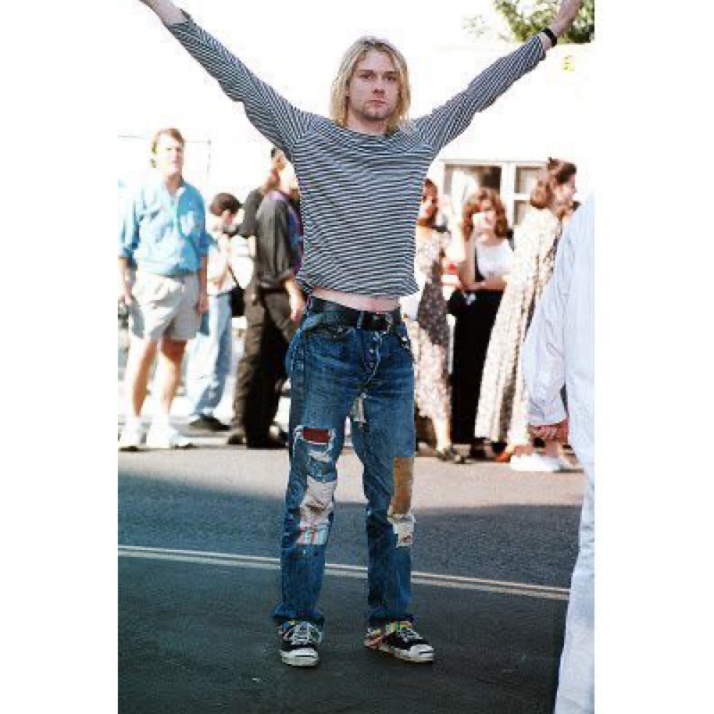 Kurt Cobain Costume - Nirvana Fancy Dress - Cosplay - Jeans