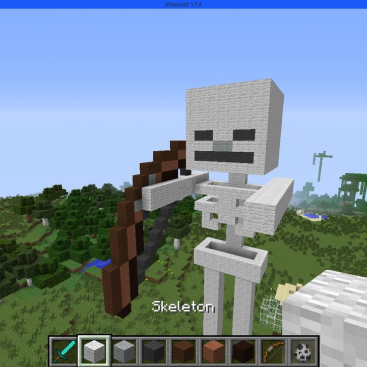 Skeleton Costume Minecraft Fancy Dress