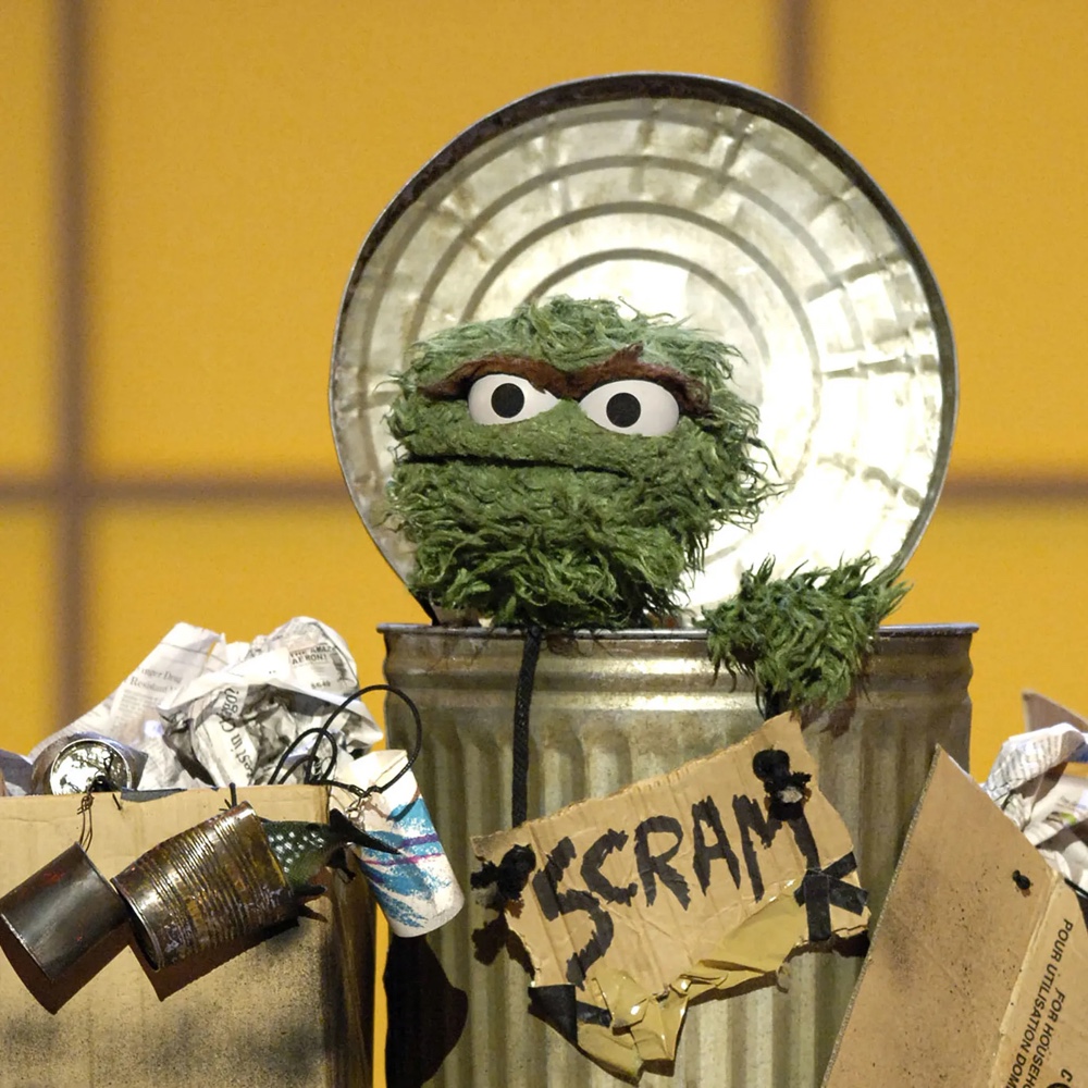 Oscar the Grouch Costume - Sesame Street Fancy Dress - SCRAM