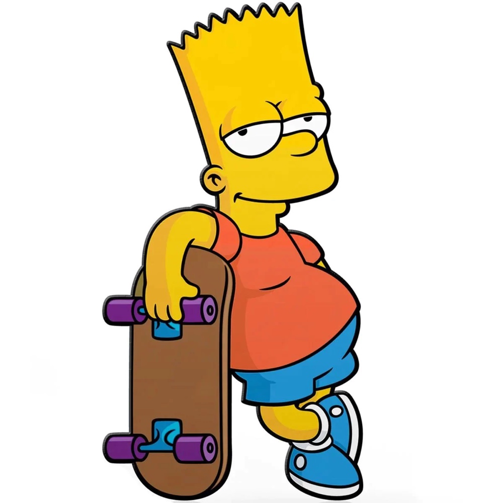 Bart Simpson Costume - The Simpsons Fancy Dress - Cosplay - Skateboard
