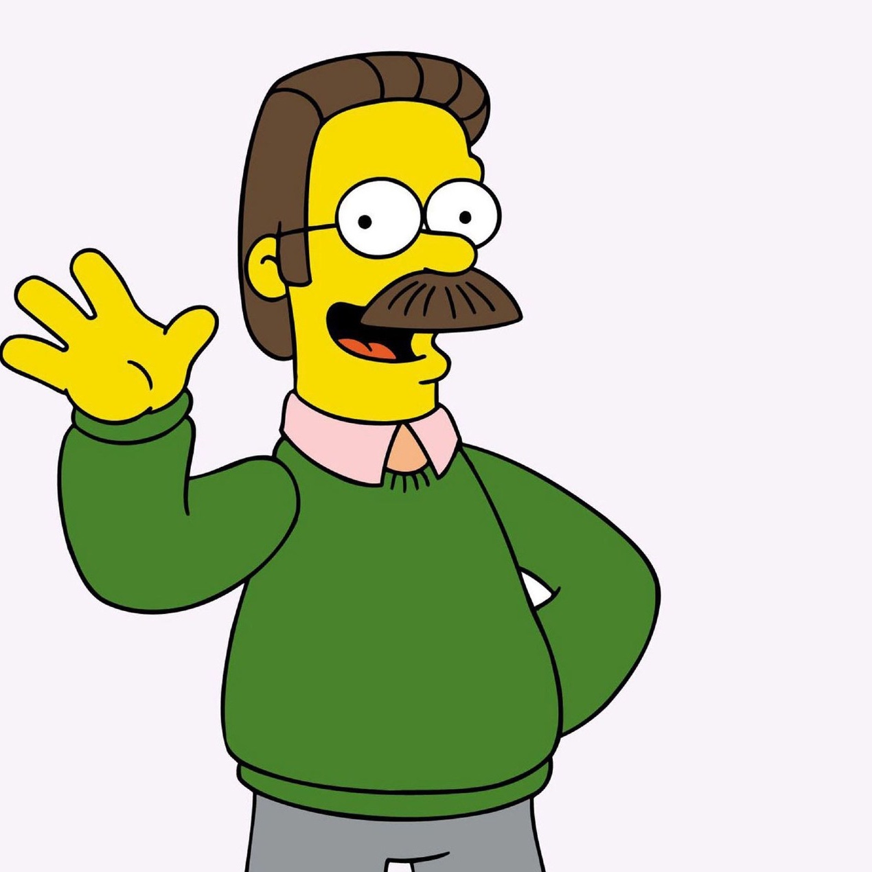 Ned Flanders Costume - The Simpsons Fancy Dress - Cosplay - Sweater
