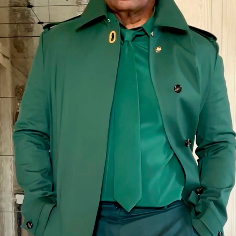 Steve Harvey Costume - Green Suit Fancy Dress - Cosplay - Necktie
