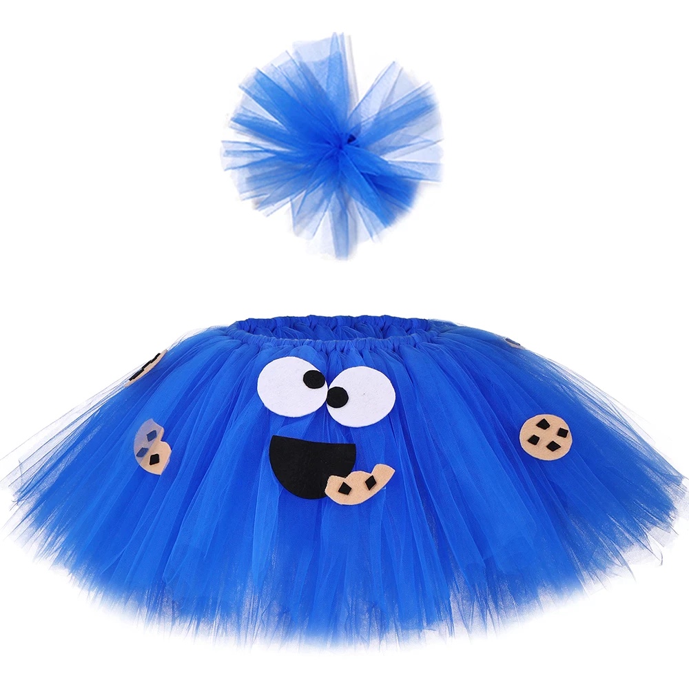 Cookie Monster Costume - Sesame Street Fancy Dress - Cosplay - Tutu