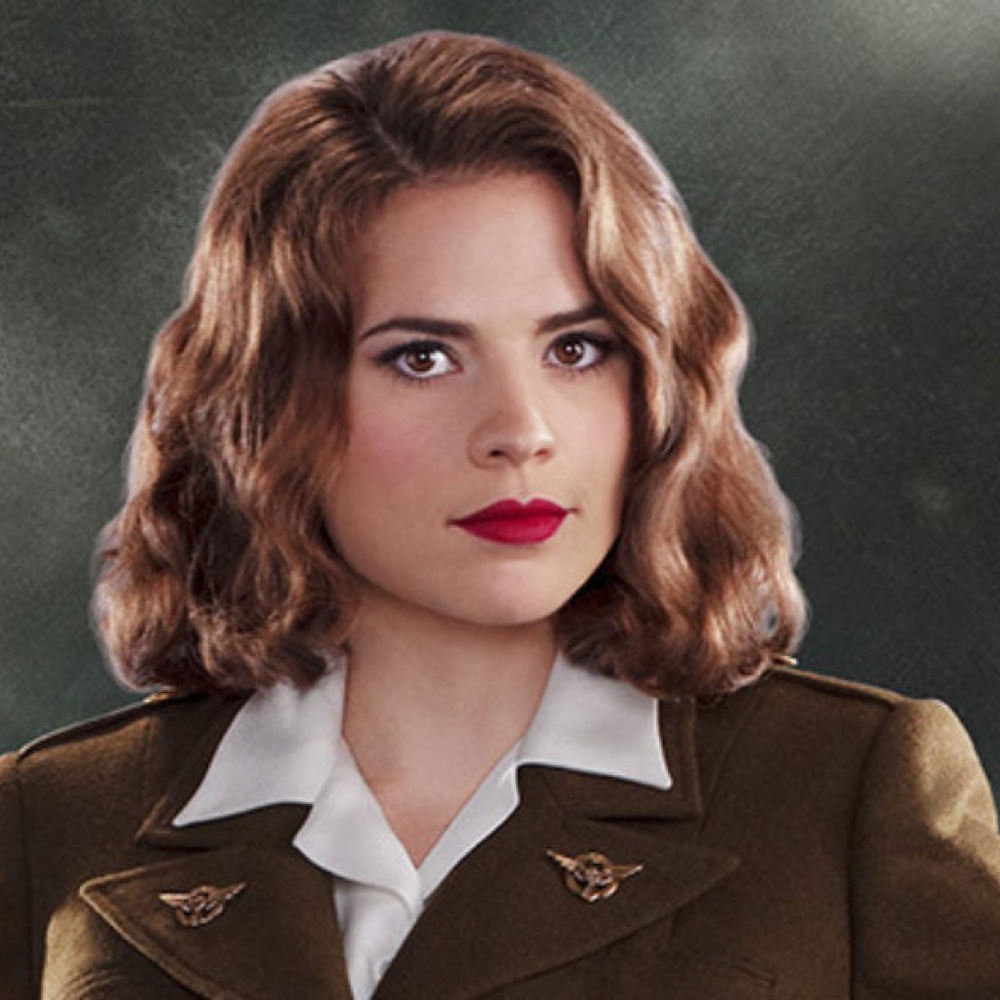 Agent Peggy Carter Costume - Agent Carter Cosplay - Fancy Dress - Wig - Hair