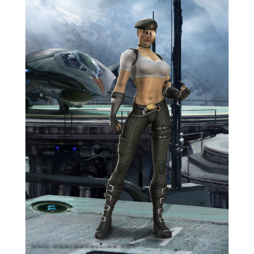 Sonya Blade Costume - Mortal Kombat Fancy Dress - Video Game Cosplay - Boots