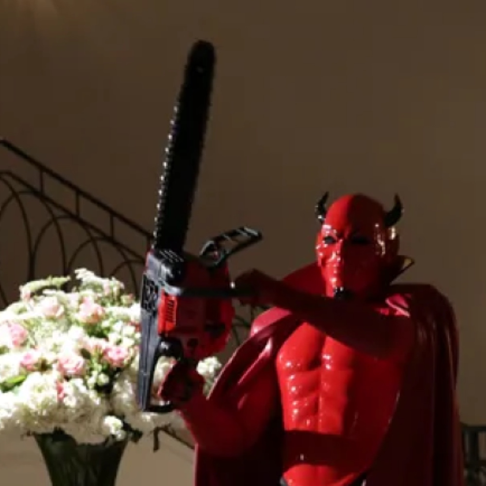 Red Devil Costume - Scream Queens Fancy Dress - Cosplay - Chainsaw