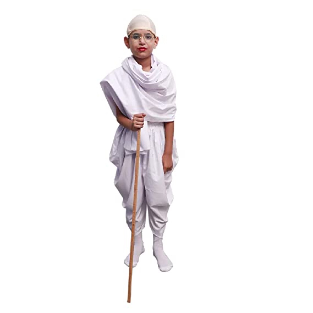 Mahatma Gandhi Costume - Fancy Dress - Cosplay - Spiritual Leader - Complete Costume Set