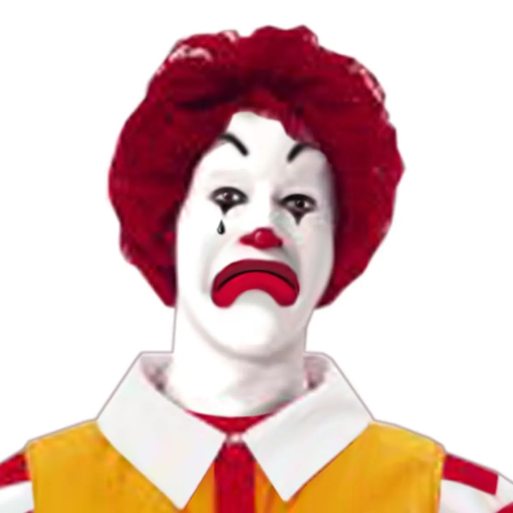 Ronald McDonald Costume - Fancy Dress - Cosplay - Eyeliner